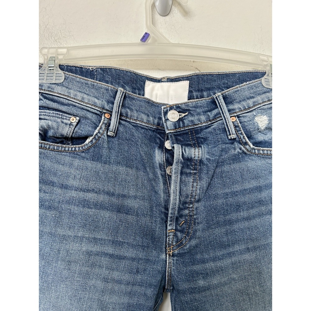 MOTHER Superior The Trickster Ankle Jeans 29 Distressed Straight 90s Grunge Y2K - Picture 5 of 9